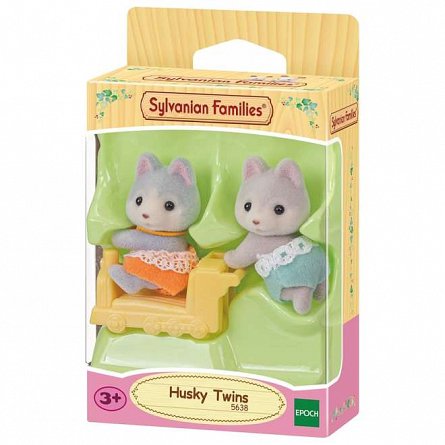 Figurine Sylvanian Families, Gemeni Catelusi Husky
