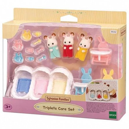 Figurine Sylvanian Families, Set De Ingrijire A Iepurasilor Tripleti