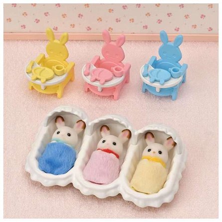 Figurine Sylvanian Families, Set De Ingrijire A Iepurasilor Tripleti