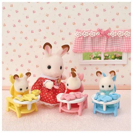 Figurine Sylvanian Families, Set De Ingrijire A Iepurasilor Tripleti