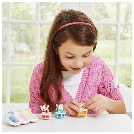 Figurine Sylvanian Families, Set De Ingrijire A Iepurasilor Tripleti
