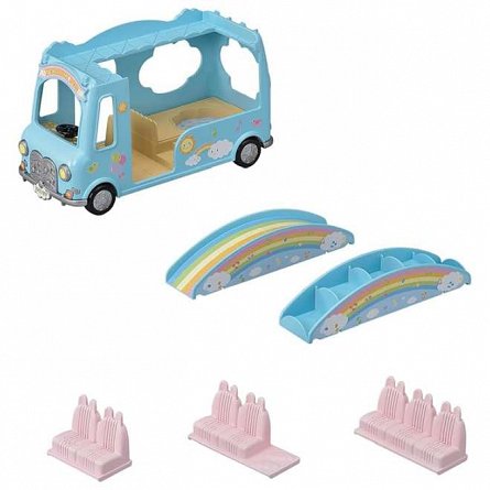 Figurine Sylvanian Families, Loc De Joaca Autobuz