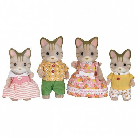 Figurine Sylvanian Families, Familia Pisicutelor Vargate
