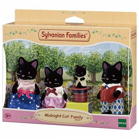 Figurine Sylvanian Families, Familia Pisicutelor Negre