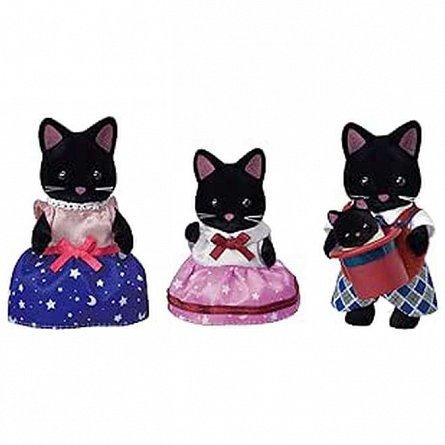 Figurine Sylvanian Families, Familia Pisicutelor Negre
