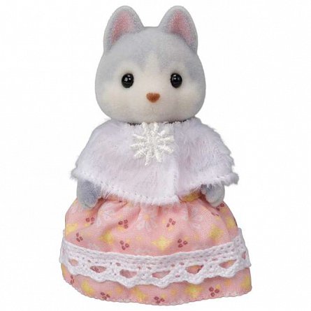 Figurine Sylvanian Families, Familia Catelusilor Husky