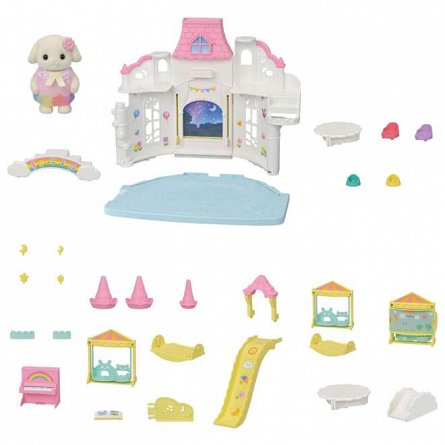 Figurine Sylvanian Families, Loc De Joaca Castel Culori Vesele