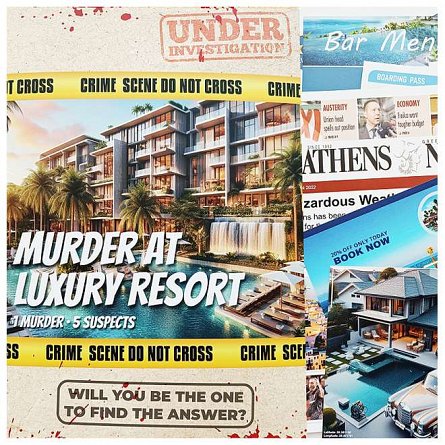 Joc in engleza, Murder at Luxury Resort