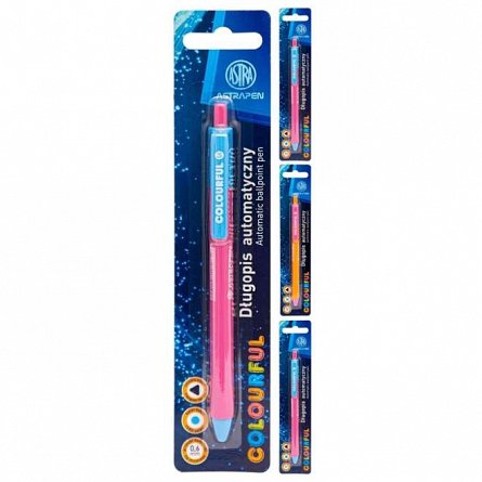Pix Astra Colorful, cu mecanism, 0.6 mm, albastru, diverse modele