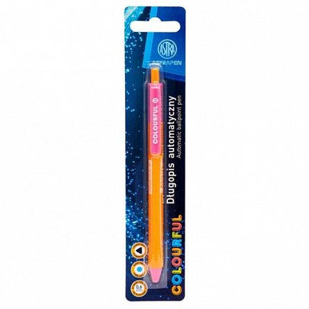 Pix Astra Colorful, cu mecanism, 0.6 mm, albastru, diverse modele