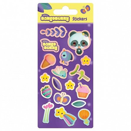 Set abtibilduri Bangoberry, 18 modele, Pally Panda