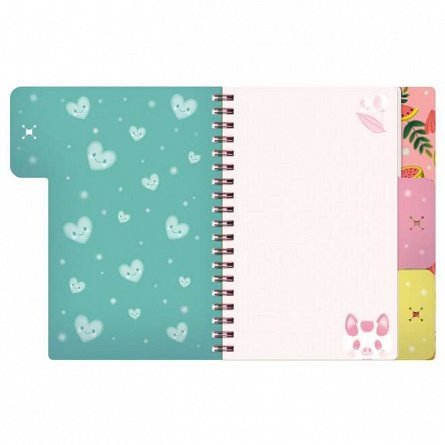 Caiet cu spira 20 x 25 cm, Bangoberry, 200 file, Porcusorul Piggy