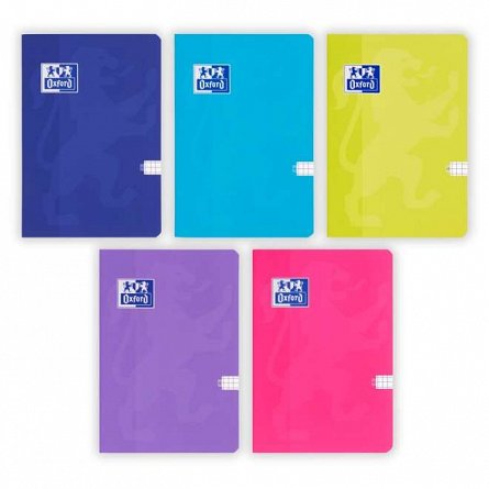 Caiet A5, 48 file, 90 g-mp, dictando, PP, Campus Pastel, Oxford