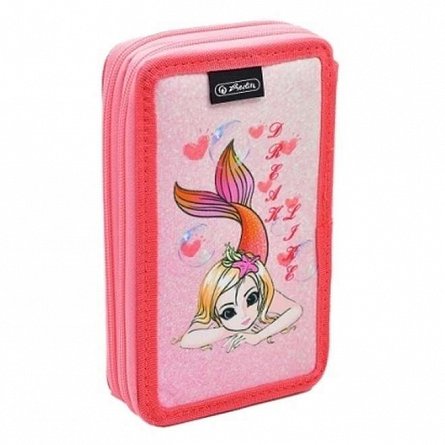 Penar Herlitz, 2 fermoare, 20 x 4.5 x 13 cm, Mermaid
