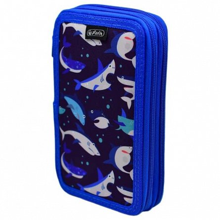 Penar Herlitz, 2 fermoare, 20 x 4.5 x 13 cm, Sharks