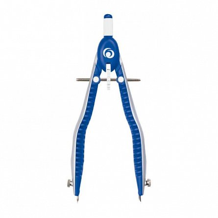Compas Herlitz my.pen, cu rez. mina, albastru - alb, blister