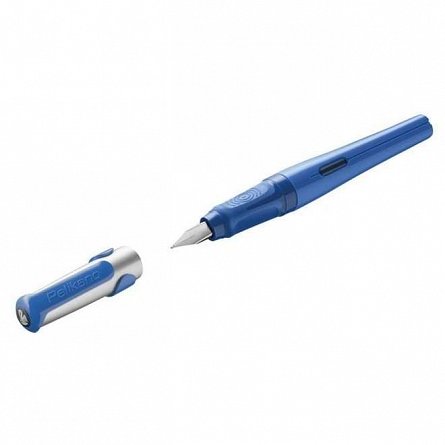 Stilou Pelikano P481, stangaci, penita L, albastru, cutie carton