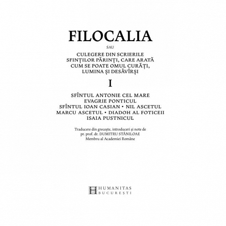 Filocalia sfintelor nevointe ale desavarsirii 1