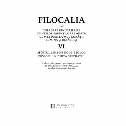Filocalia sfintelor nevointe ale desavarsirii 6