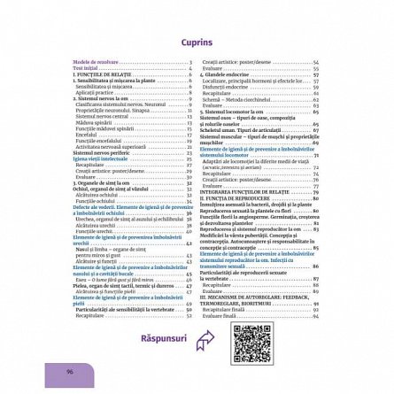 Biologie. Caietul elevului pentru clasa a VII-a