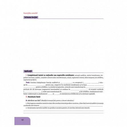 Biologie. Caietul elevului pentru clasa a VII-a