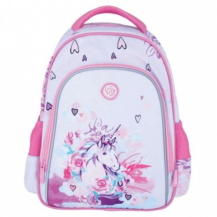 Ghiozdan Kaos, 35 x 27 x 11 cm, 1 compartiment, Cream