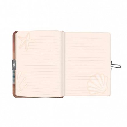 Jurnal cu lacat Gorjuss, 12 x 16 x 2 cm, 312 file, Washed Ashore