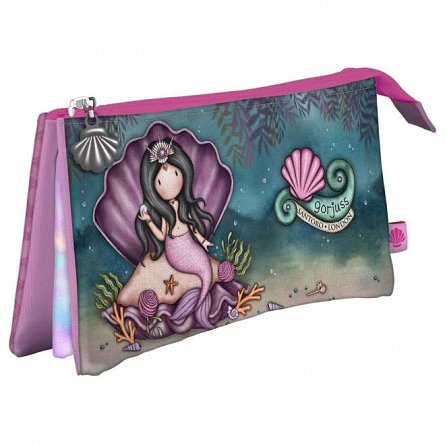 Penar Gorjuss, pouch, 3 compartimente, The World is your Oyster
