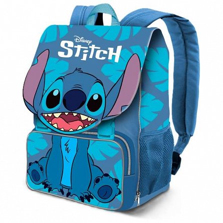Ghiozdan Disney Stitch, 26 x 18 x 34 cm, Lilo and Stitch, albastru