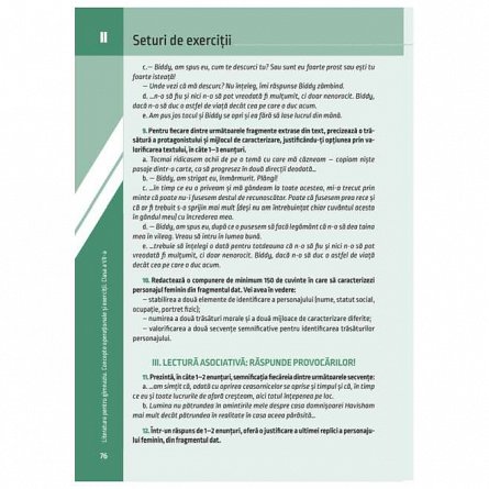 Literatura pentru gimnaziu. Clasa a VII-a. Concepte operationale si exercitii