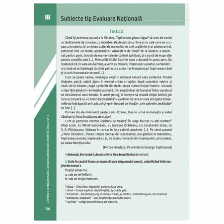 Literatura pentru gimnaziu. Clasa a VII-a. Concepte operationale si exercitii
