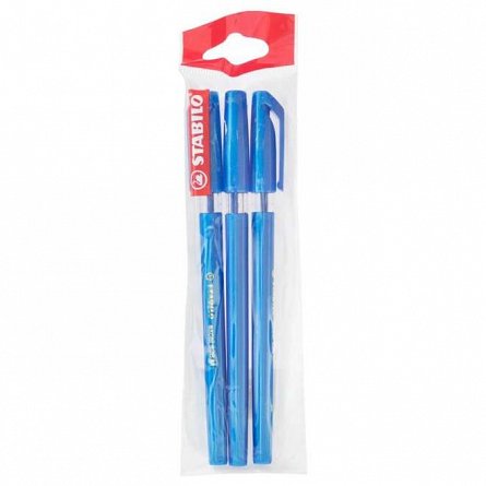 Pix Stabilo Excel 828 M, set 3 bucati, 0.45 mm, albastru, blister eco
