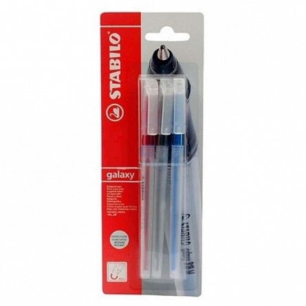 Pix Stabilo Galaxy 818 M, set 3 culori, 0.45 mm, blister