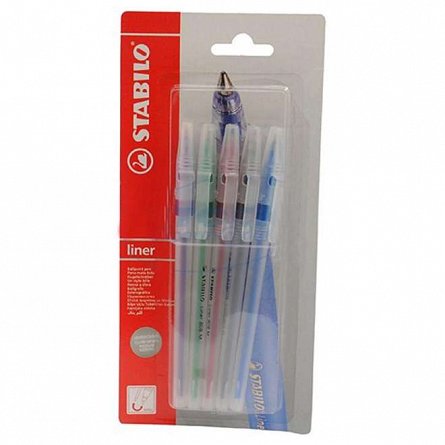 Pix Stabilo Liner 808 M, set 5 culori, 0.45 mm, blister