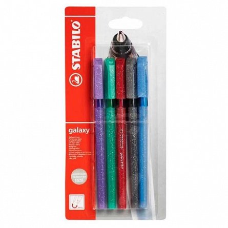 Pix Stabilo Galaxy 818 M, set 5 culori, 0.45 mm, blister