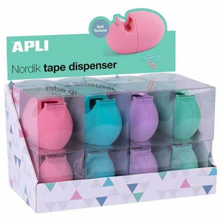 Dispenser banda adeziva Apli Nordik, diverse culori
