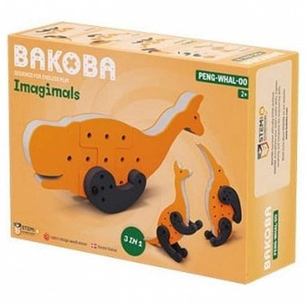 Set constructie 3 in 1, Peng-Whal-OO, , spuma, 2 ani plus, Bakoba