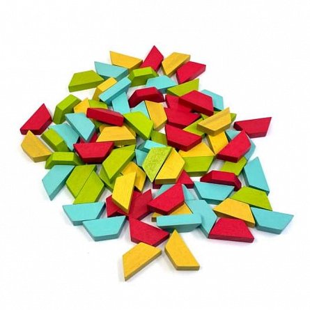 Joc educativ mozaic cu forme trapezoidale, Natura, 4 ani plus, Svoora