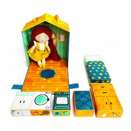 Papusa Lora cu casuta 'My Lovely Home', 20 cm, Svoora