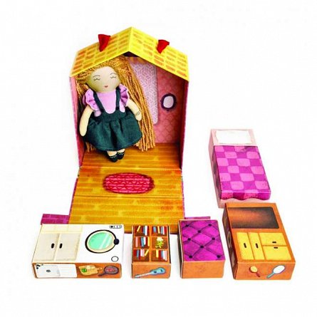 Papusa Anna cu casuta 'My Lovely Home', 20 cm, Svoora
