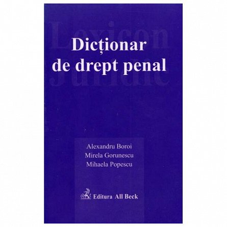 Dictionar de drept penal