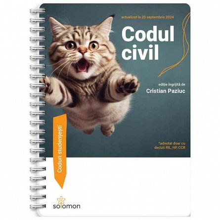 Codul civil. Actualizat septembrie 2024. Editie spiralata