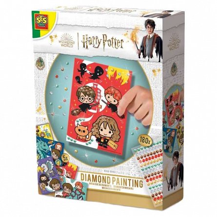 Set pictura cu diamante autoadezive Harry Potter, 3-6 ani, SES