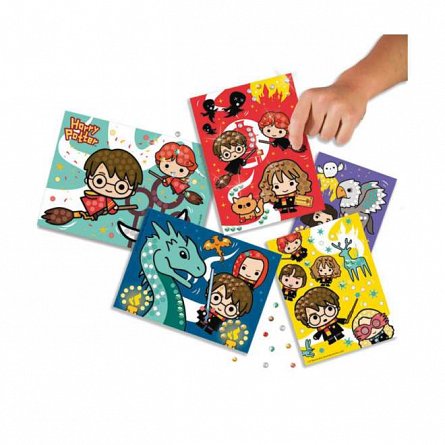 Set pictura cu diamante autoadezive Harry Potter, 3-6 ani, SES