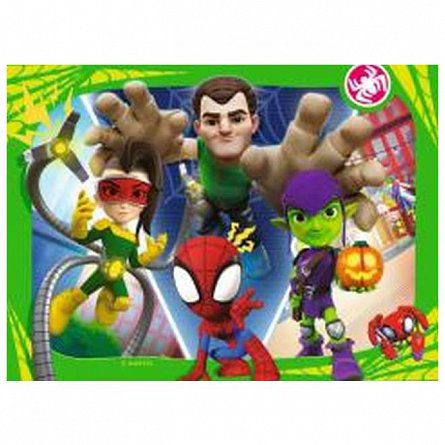 Puzzle Spidey, set 4 modele, 12-16-20-24 piese, 3 ani, Ravensburger
