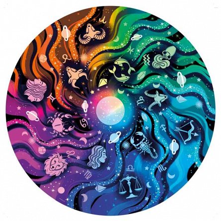 Puzzle Cercul culorilor Astronomie, 500 piese, include poster
