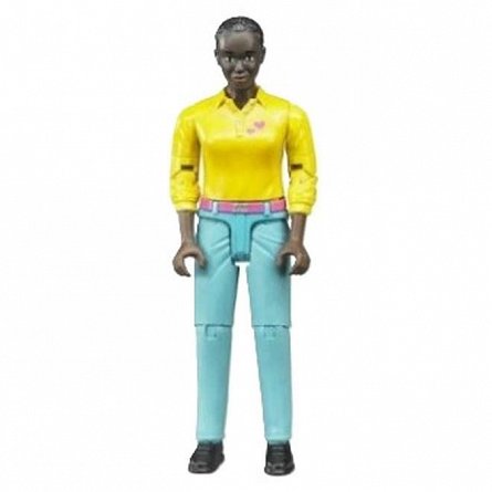 Figurina Femeie cu pantaloni turcoaz, 1:16, Bruder