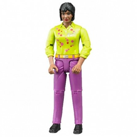 Figurina Femeie cu pantaloni violet, 1:16, Bruder
