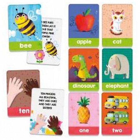 Cartonase Sa invatam cuvinte in Engleza Montessori, Headu, 1-4 ani