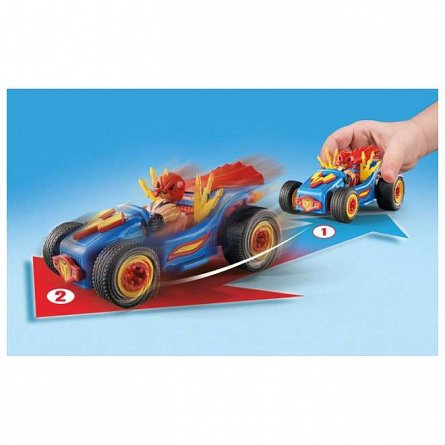 Playmobil FunStars - Kart Pullback Wrestling, 4-10 ani